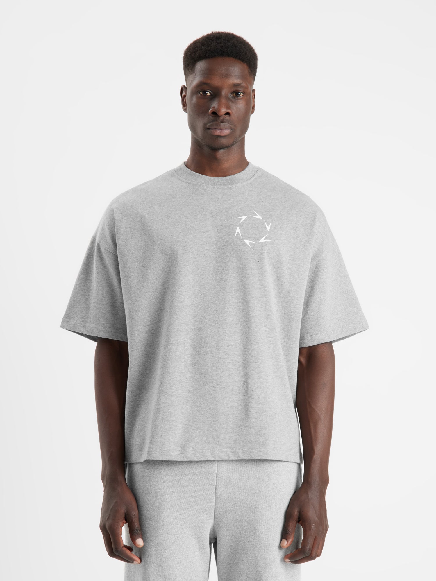 DAILY COTTON SHIRT OVERSIZE GRAU